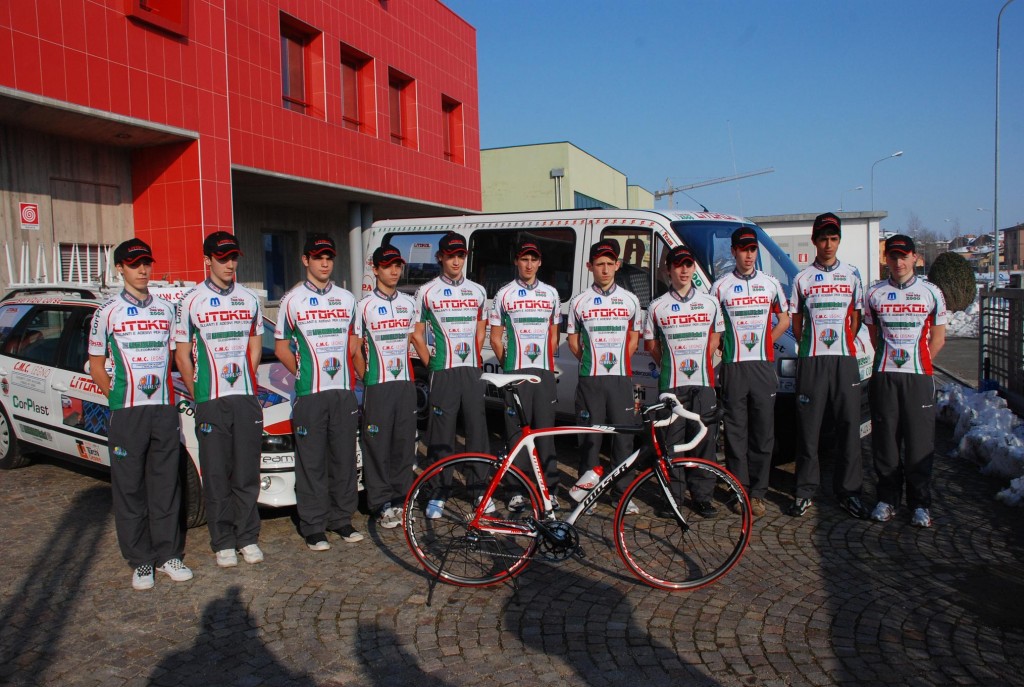 Gli juniores del Team Bike 2000 Litokol