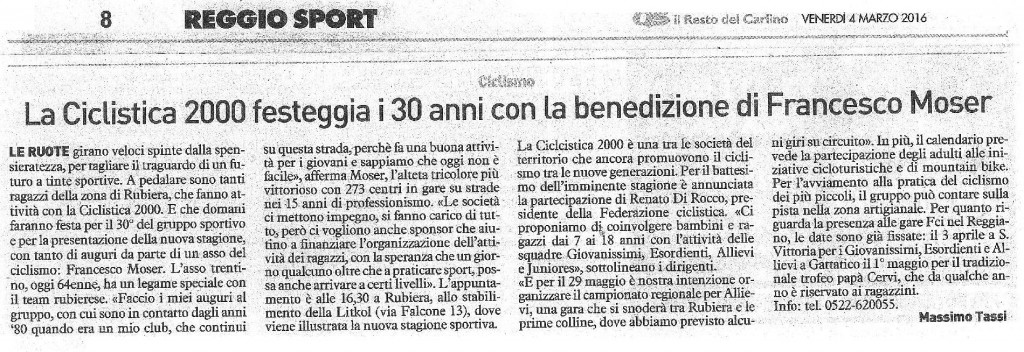 Il Resto del Carlino 03/03/2016