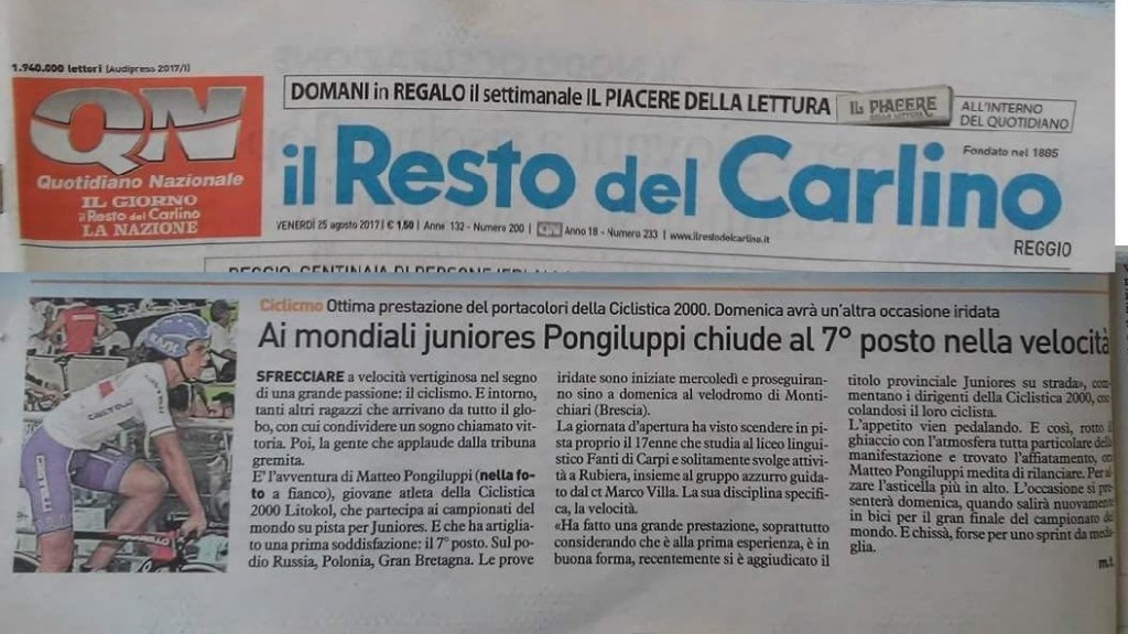 Il Resto del Carlino 25/08/2017